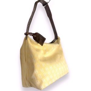 Dooney & Bourke Yellow and Brown Tote Bag